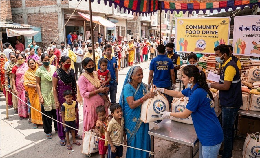 Food Distribution Drive for Needy Families