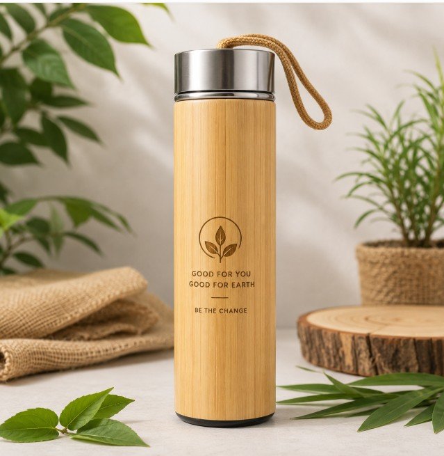 Organic Bamboo Water Bottle